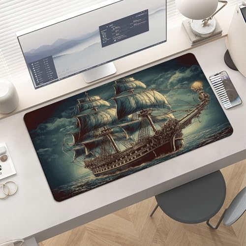 Mouse Pad Grande de Goma Antideslizante Estilo Nautical Vintage miniatura 6