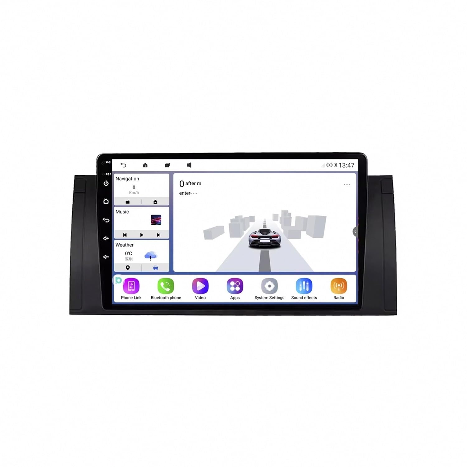 Car Stereo Carplay Radio de Coche para BMW 5 E39 E53 X5 M5 1995-2006 Soporta Bluetooth, Control Volante, USB, WiFi, 4G, Mirror-Link, GPS Navegador/Radio FM, 4 Nuclear 1G+32G