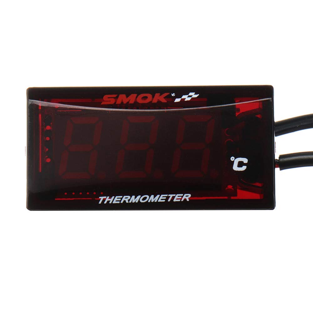Universal LCD Digital Motorcycle Instruments Termometro Temperatura dell'Acqua - Azzurro