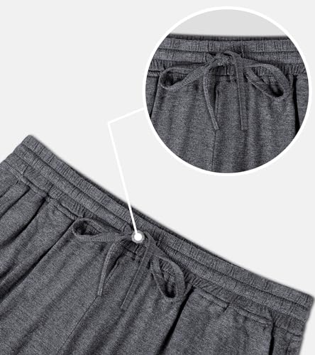 Asimoon Sweatpants For Women Comfy Stretch Casual Lounge Pants Elastic Waist Athletic Workout Pants Wide Leg Yoga Pants With Pockets Grey thumb #2
