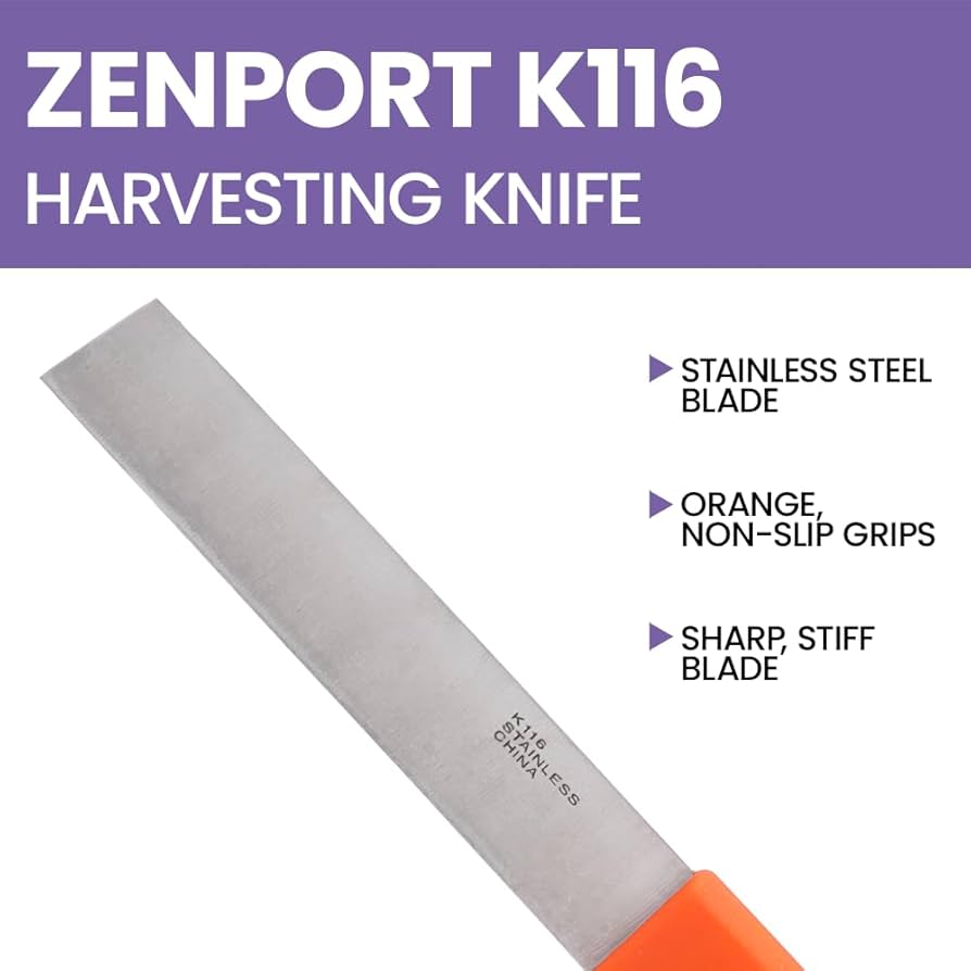 Amazon.com : Zenport K116 Row Crop Harvest Knife, Produce, 6-Inch