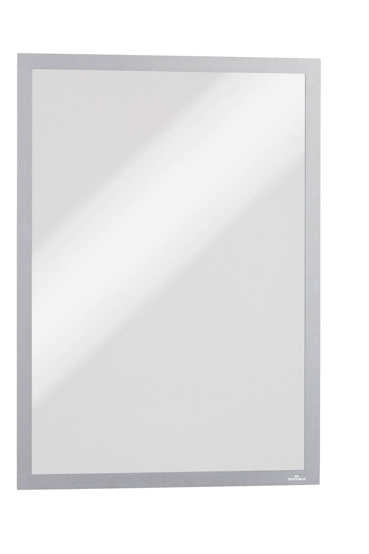 Durable Silver Duraframe Magnetic Signage Frame For Metal | 5 Pack | A3