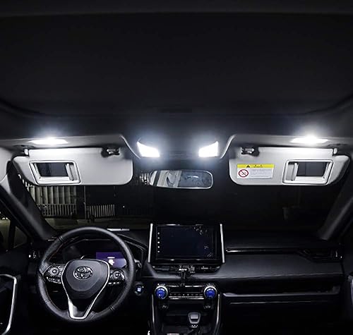 Miniatura 4 de Juego de 10 luces LED para interiores RAV4, súper brillantes, bombillas LED para Toyota RAV4 2016 2017 2018 2019 2020 2021 todos los modelos