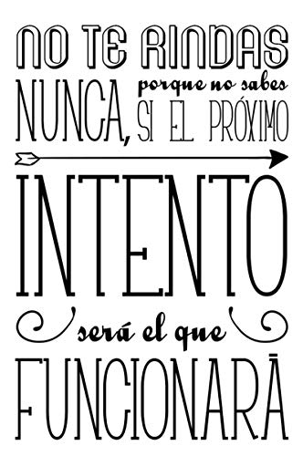 Docliick® Vinilos De Pared Decorativo Con Frase Decorativa Motivadora &Quot;No Te Rindas Nunca..&Quot; Pegatinas Decorativas Pared. Decoración Casa Docliick Dc-19144