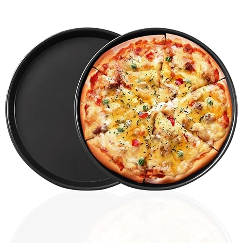 CURATED CART 9-Inch Nonstick Pizza Pan for Oven & Microwave