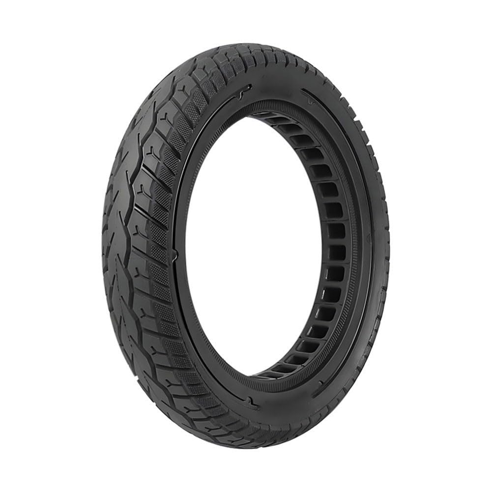 Pneu de vélo électrique 12 x 2,125 - Non pneumatique - Roue en caoutchouc nid d'abeille avec absorption des chocs - Pneu de rechange résistant aux crevaisons - 30,5 cm