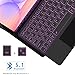 7 Color Backlit Keyboard Case for Samsung Galaxy Tab S10 Lite/S9 FE/S10 FE 5G 10.9 inch/Tab S9 11 inch with S Pen Holder - Slim Stand Cover Detachable Wireless Bluetooth Keyboard with Smart Touchpad