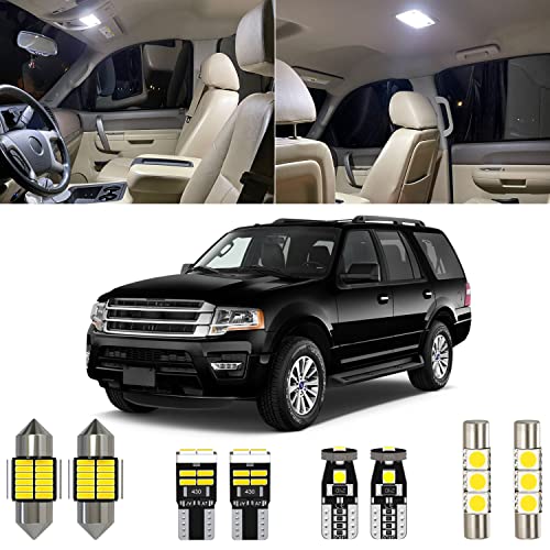 Kit interior LED blanco 6000K 18 piezas para Ford Expedition miniatura 1