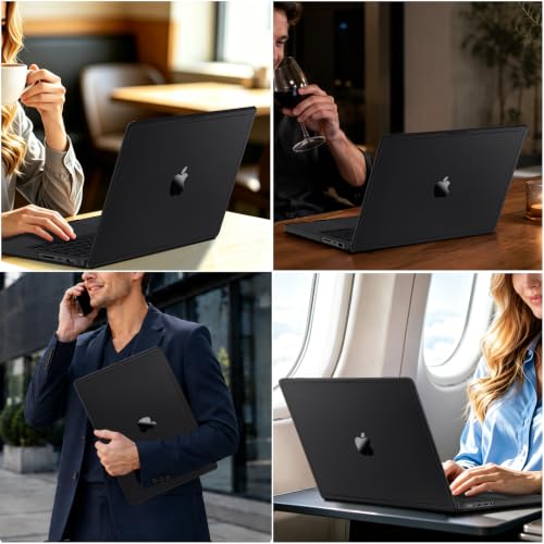 Image of MOSISO Compatible with MacBook Pro 14 inch Case M5 M4 M3 M2 M1 2026-2021 | Enhanced Shock-Absorbing Perimeter Matte Hard Case, A3427 A3426 A3434 A3112 A3185 A3401 A2918 A2992 A2779 A2442, Space Black