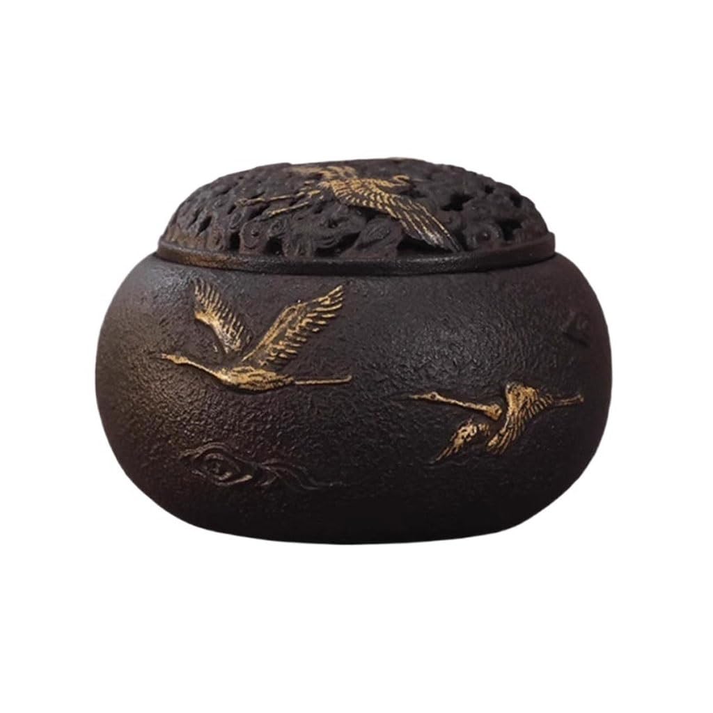 SLEEVE Incense Burner Holder Home Indoor Vintage Cast Iron Aromatherapy Burner Handmade Agarwood Sandalwood Incense Burner Incense Holder