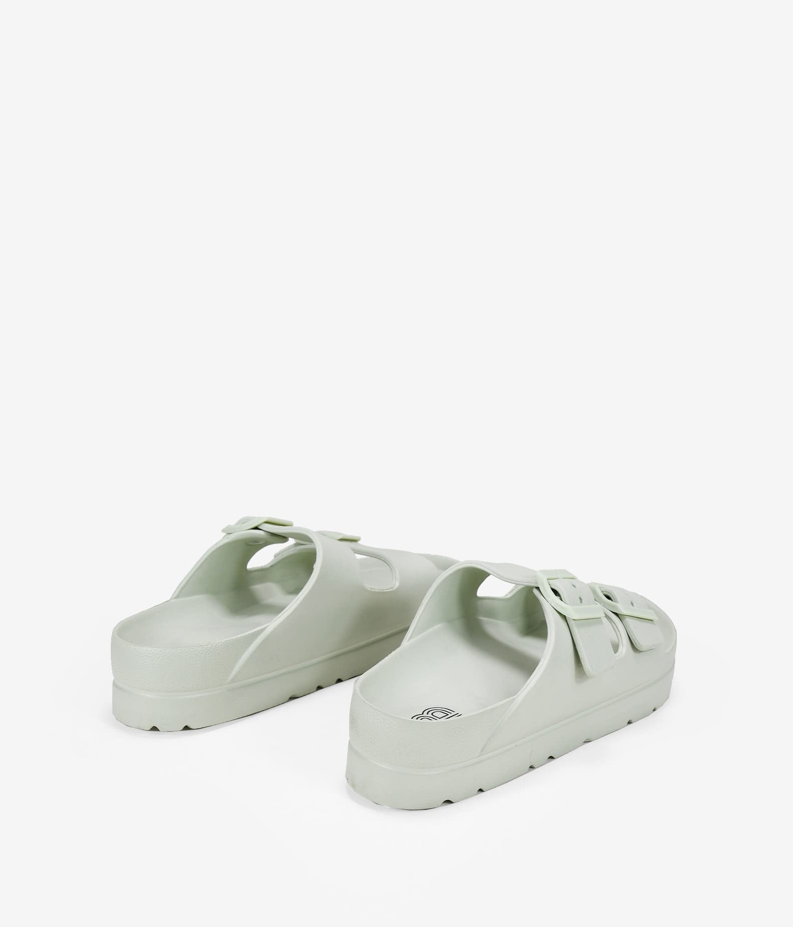 BOSANOVA Sandalias de Goma Estilo Pala con Dos Tiras al Empeine con Detalle de Hebillas Regulables y Suela de Plataforma. Sin Cierre. Calzado para Mujer