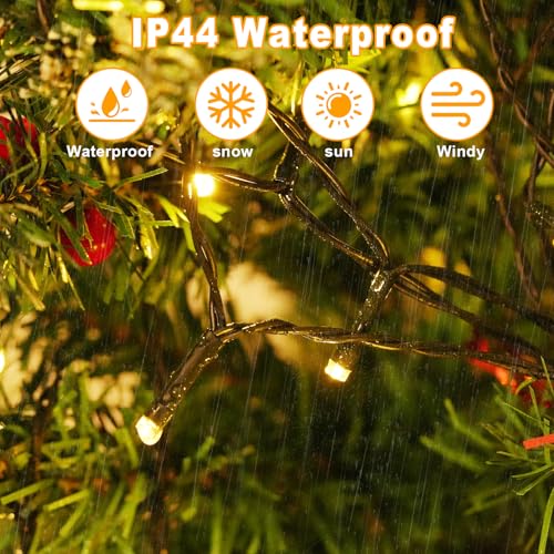 Guirlande sapin sans nœud 400 LED avec étoile facile à installer