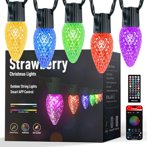 Minetom Smart C9 Christmas Lights Outdoor, 100 LED 115FT Christmas