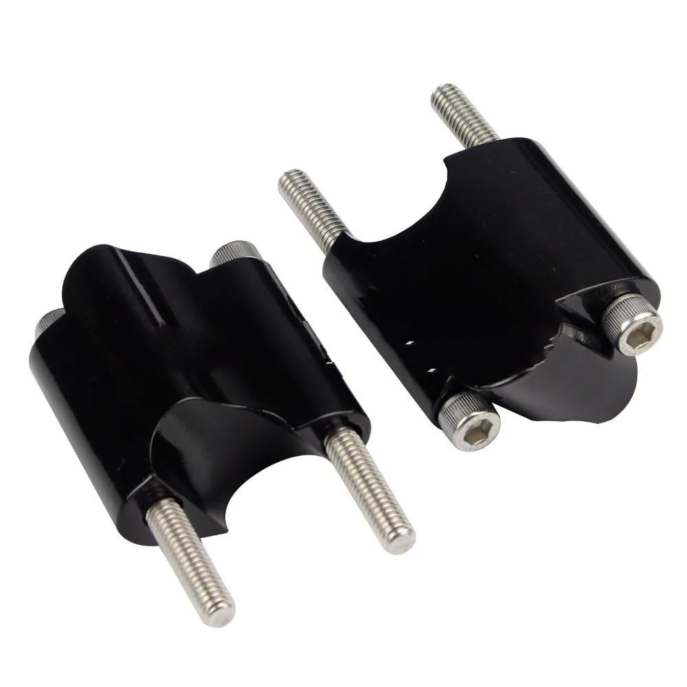 Rialzi Manubrio per Sportster XL1200 XL48 48 2010-UP 2 "Rise CNC 1" Manubrio Riser 50mm Blocco di Estensione per Montaggio su Manubrio Moto Manubrio Riser(Nero)