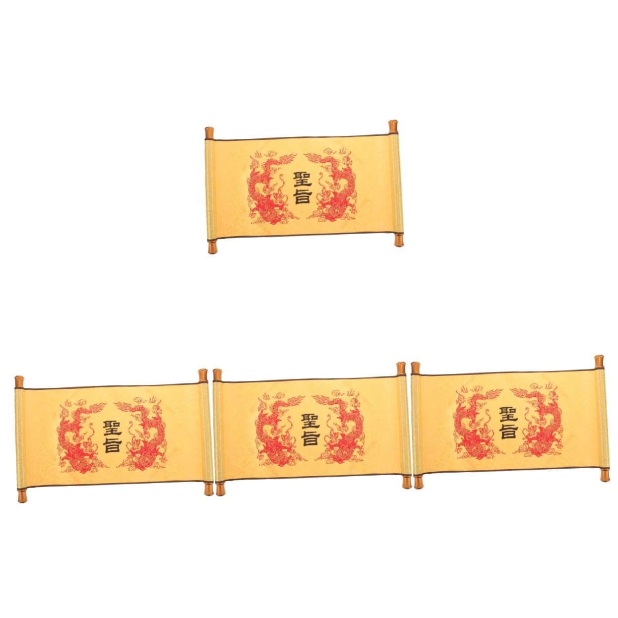 Cosplay Empereur Chinois Amosfun : Lot de 4 Accessoires de Fête pour Adultes