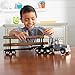 TOMY Freightliner 122SD Logging Truck Toy - 1:32 Scale - Includes Toy Truck, Trailer, and 3 Logs - Construction Truck Toys - Toddler Toys Ages 3 Years and Up