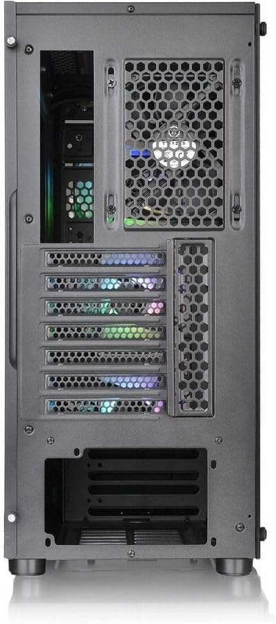 Diagram showing various liquid cooling radiator configurations for the Thermaltake V250 chassis