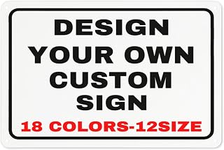 Custom Personalized Metal Signs with Photo Text Logo - Durable Outdoor Indoor Wall Decor for Home Business