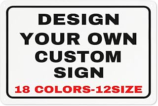 Custom Metal Personalized Signs With Photo Text Logo - Wall Decorative House Signs For Business & Home