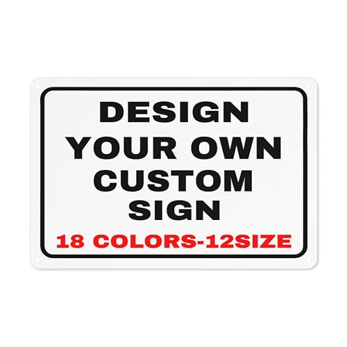 Custom Metal Personalized Signs With Photo Text Logo - Wall Decorative House Signs For Business Office Home