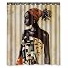 Beautiful Woman African Beautiful Woman 60(w)x72(h)Inch Bathroom Waterproof Shower Curtain Bath Curtain