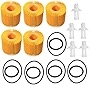 04152-YZZA1 Oil Filter Kit Replacement for Toyota Avalon Camry RAV4 Sienna 2013-2018 Lexus ES300h ES350 IS200t RX350 RX450h ( 5 PCS )