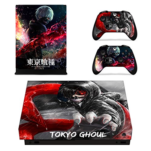 Vanknight Xbox One X Console Remote Controllers Skin Set Ken Vinyl Skin Decals Sticker Cover for Xbox One X(XB1 X) Console