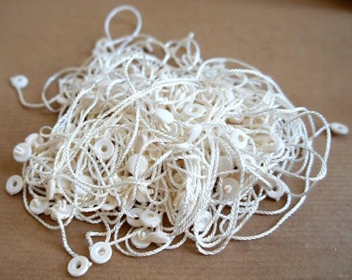 Attacher cordes nylon Hang Tag Easy Snap en soie blanche de 1000 pièces pour étiquettes