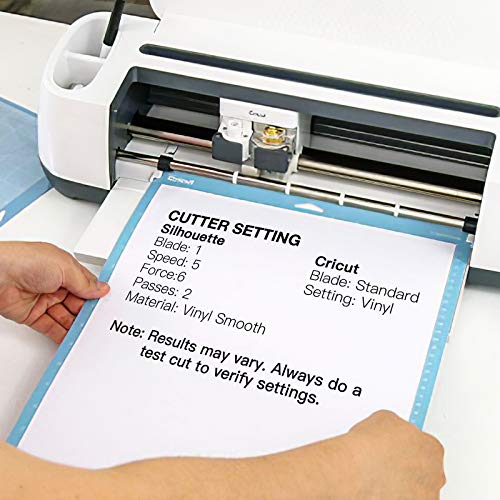 Image of HTVRONT White Permanent Vinyl - 12 inch x 50 FT White Adhesive Vinyl Roll for All Cutting Machine, Silhouette and Cameo Cutters