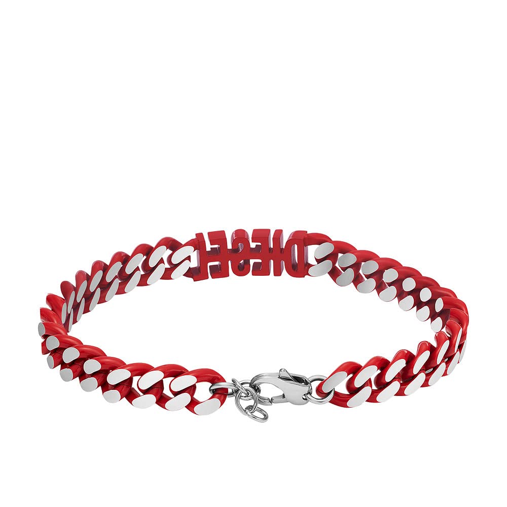 Diesel Men's 2 tone Stainless steel with lobster clasp closure bracelet