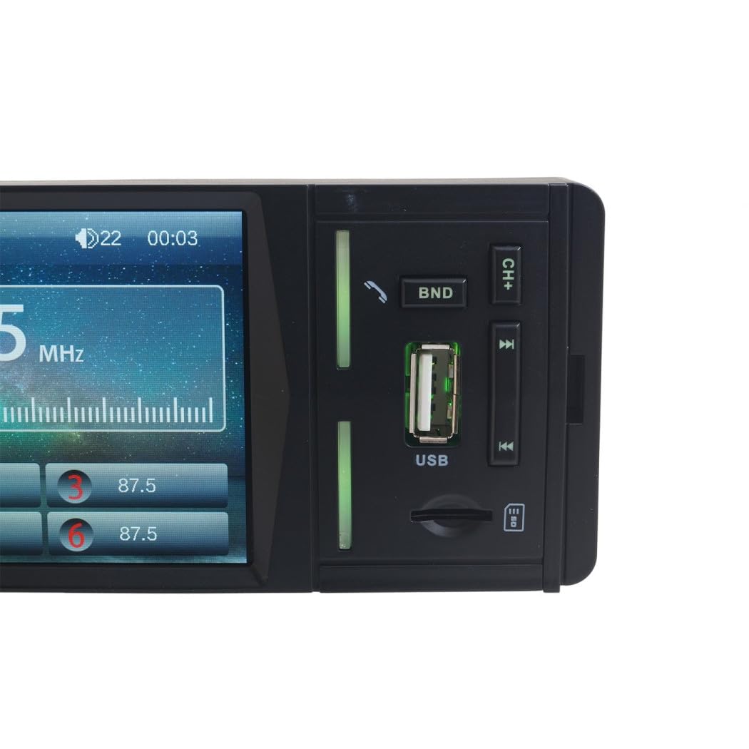 AUTORADIO con Display LCD 3.6" Bluetooth MP3 MP5 USB SD MP-400U