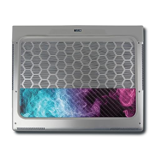 Image of MightySkins Carbon Fiber Skin Compatible with Alienware X16 R1 (2023) Full Wrap Kit - Mystic Smoke | Protective, Durable Textured Carbon Fiber Finish | Easy to Apply & Change Styles | Made in The USA