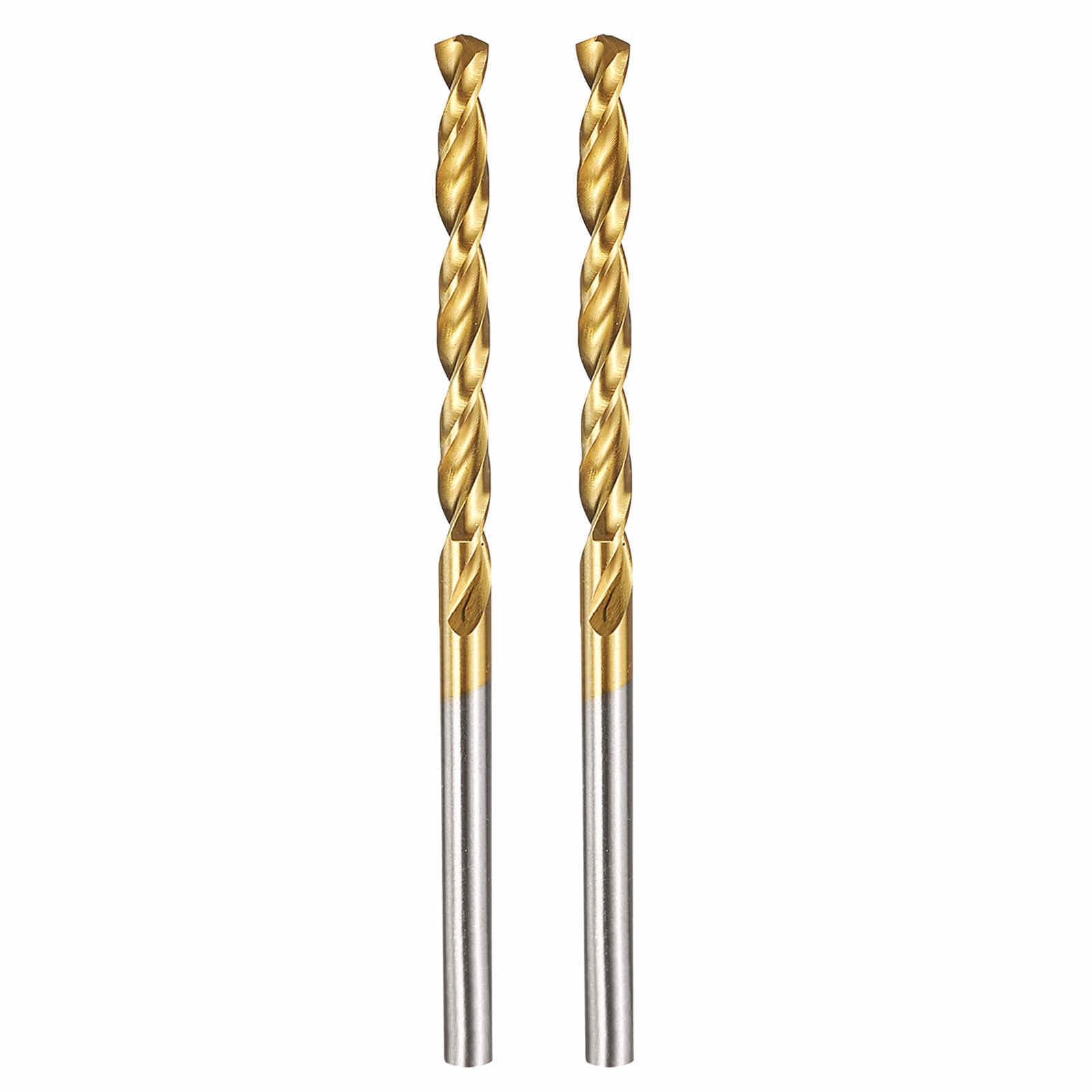 Kozelo 2pcs Drill Bit - [3.6mm Diameter] M42 8% Cobalt HSS Cutting Tool for Machining Hard Metal Stainless Steel Woodworking Handicraft Use, 135° Cutting Angle TiN