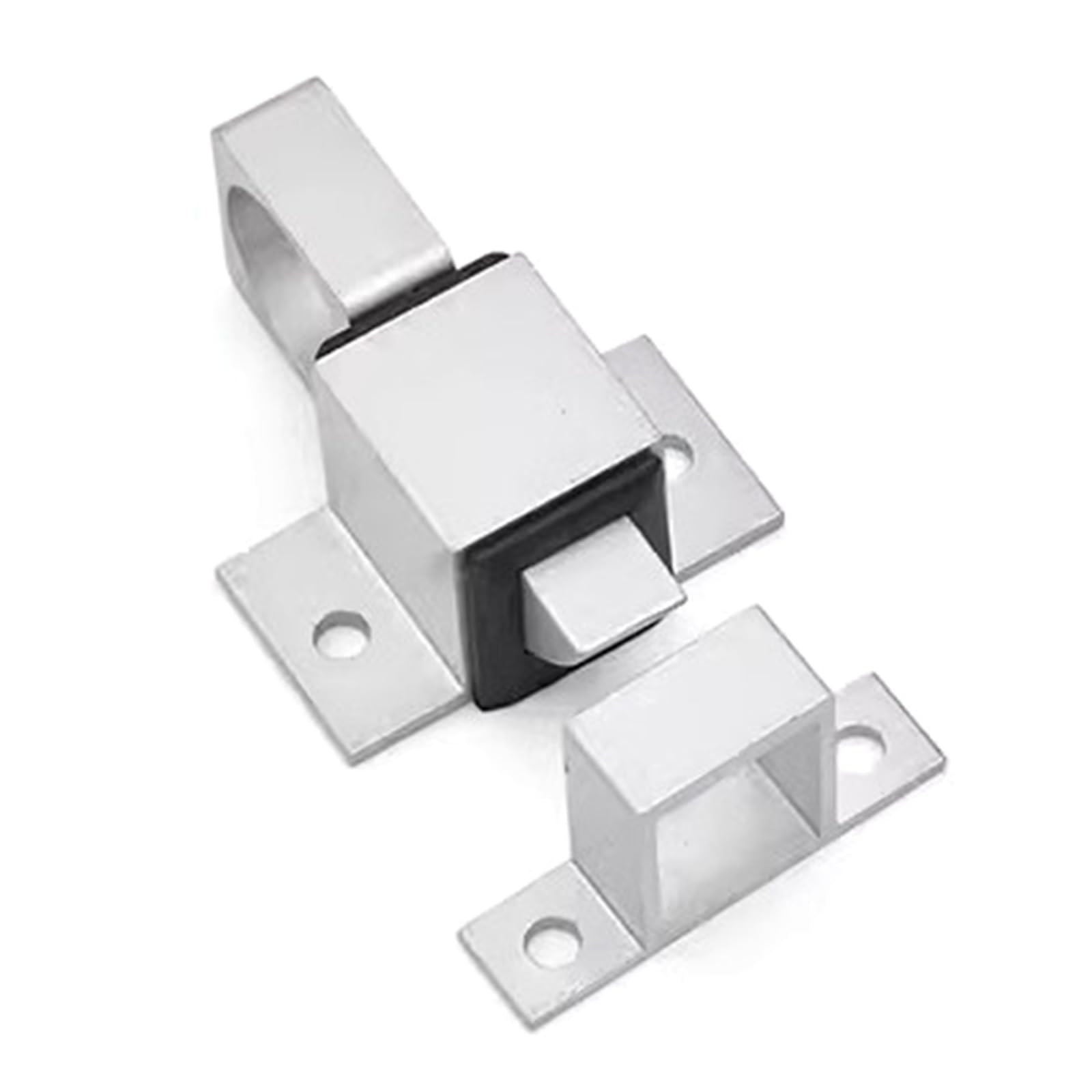 Hogtnd Silver Self Locking Door Locks Aluminium Easy Installation For Home And Commercial Applications Rustproof