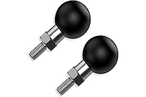 Upgraded Soft-Damping 1 1/4 Ball Mount Base with Threaded Bolt