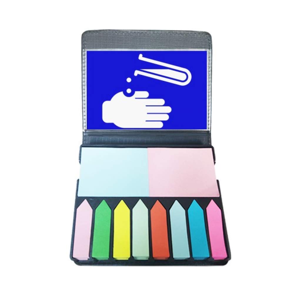 Marque-page carré bleu corrosif résistant avec marqueur de couleur - 5