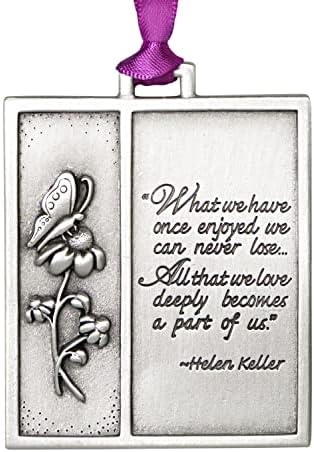Rememberance Ornament Gift for Loss - Helen Keller Quote Bereavement Ornament for Loss of Loved One - Gift Bagged Lost Loved One Ornament - Memorial Ornaments