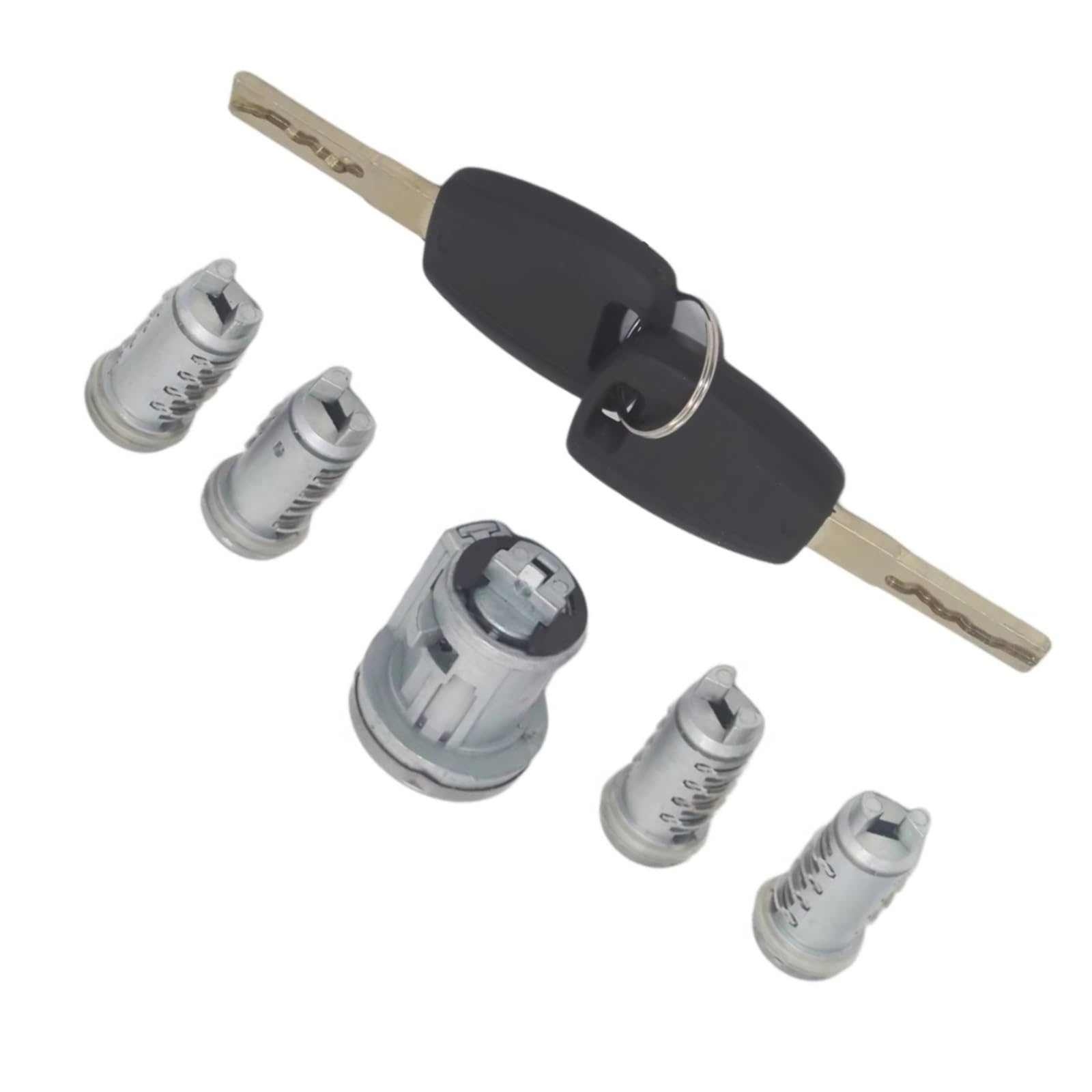 Qaliydfd One Color Ignition Lock Cylinder Compatible With Fiat For Cargo For Punto For Panda Automotive 5Pc Ignition Lock Barrel Cylinder Trunk Door Al162 Spare Parts