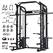 Major Fitness Drone2 Premium Smith△ Machine – All-in-One Home Gym Squat Rack with Aluminum Pulley Set , Weight Bar, Dual LAT Pull-Down Systems & Cable Crossover Machine for Full-Body Workouts