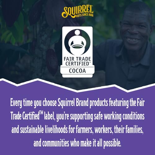 Image of Squirrel Brand Milk Chocolate & Brown Butter Cashews, 3.5 Ounces, Resealable Bag, Gluten Free, Snacks for Adults and Kids, Fair Trade Certified Cocoa (Pack of 4)
