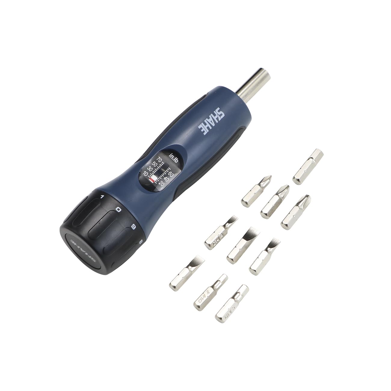 SHAHE Preset Torque Screwdriver Wrench Driver Bits Set 10-70 Inch Pounds For Car Repairing Maintenance Tools Bike Repairing