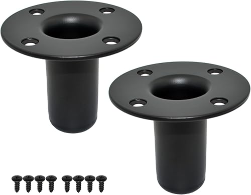 Soporte para altavoz, 4.13 x 3.29 pulgadas, soporte de poste de gabinete de altavoz, adaptadores de soporte de altavoz de trípode PADJ, 4.134 x