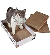ComSaf 3er-Set Katzen Kratzbrett, Katzen Spielzeug Wellpappe Kratzbrett, Recycelbar katzenkratzbr...