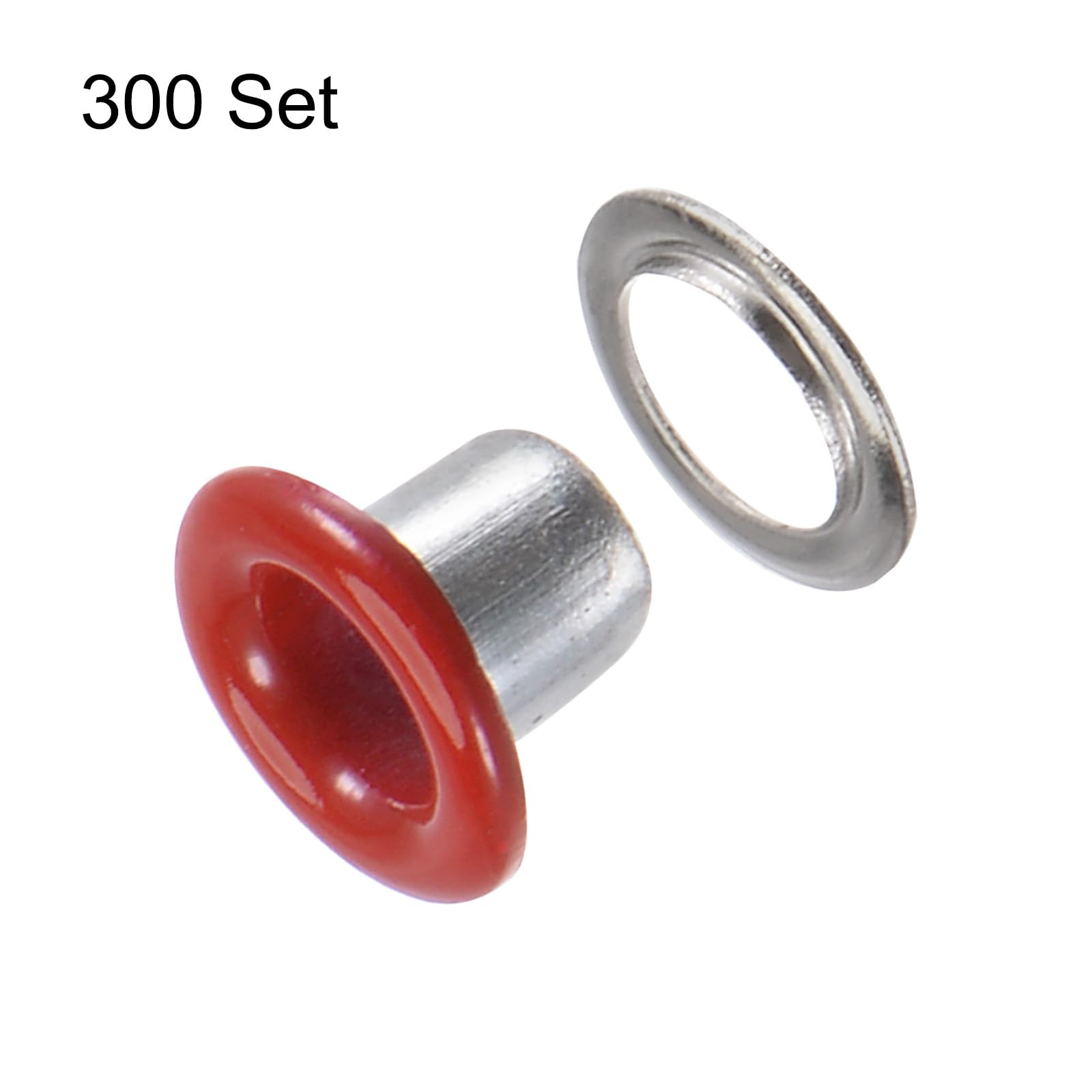 QUARKZMAN Kit De 300 Ojales Metálicos Blancos De 3mm Con Arandelas – Perfecto Para Zapatos, Ropa, Lonas Y Cuero