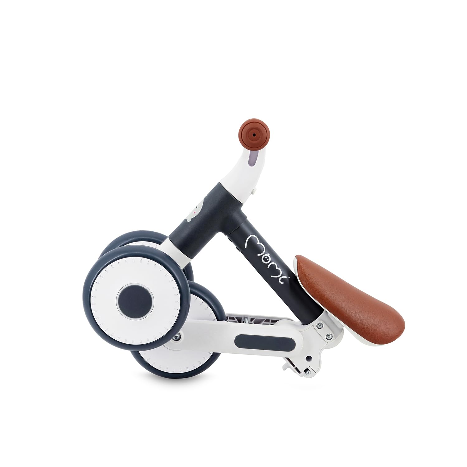 Momi Bicicleta sin Pedales Dex para niñas y niños de 1 a 3 años, Cuadro Plegable, sillín Regulable en Altura, Ruedas de plástico Resistentes a pinchazos, Peso Solo 2 kg