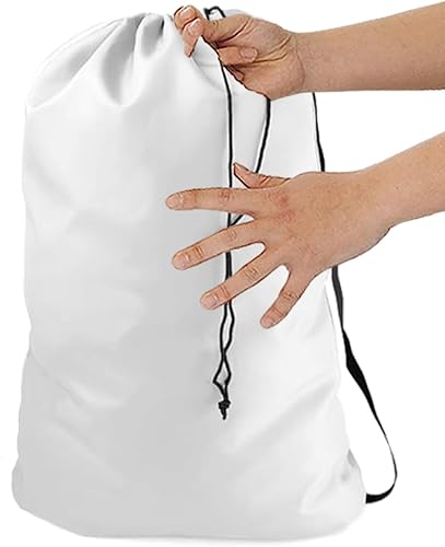 Ultra Essentials - Bolsa de lavandería resistente con correa para el hombro y cordón de bloqueo, resistente al desgarro, tamaño XL de 24 x 36