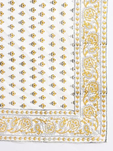 Image of Ravaiyaa - Attitude is everything Sanganer Hand Block Printed Scarves Pure Cotton Scarf Square Hijab Dupatta 40 inch X 40 inch Inch