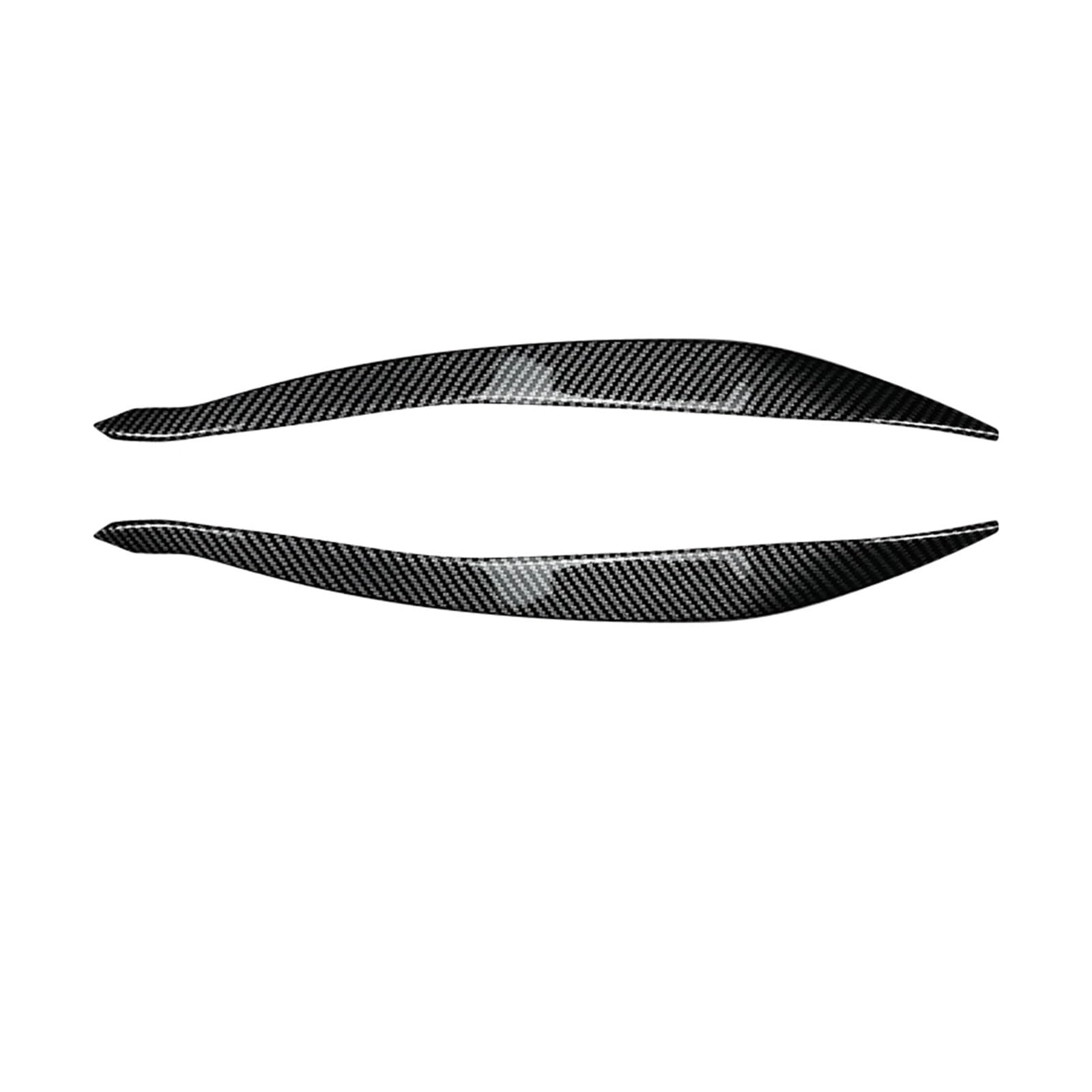 Przedni reflektor pokrywa lampy tapicerka reflektor brwi powieka naklejka brwi dekoracyjne Compatible With serii 5 F10 F11 2015-2017(Carbon Fiber Look)