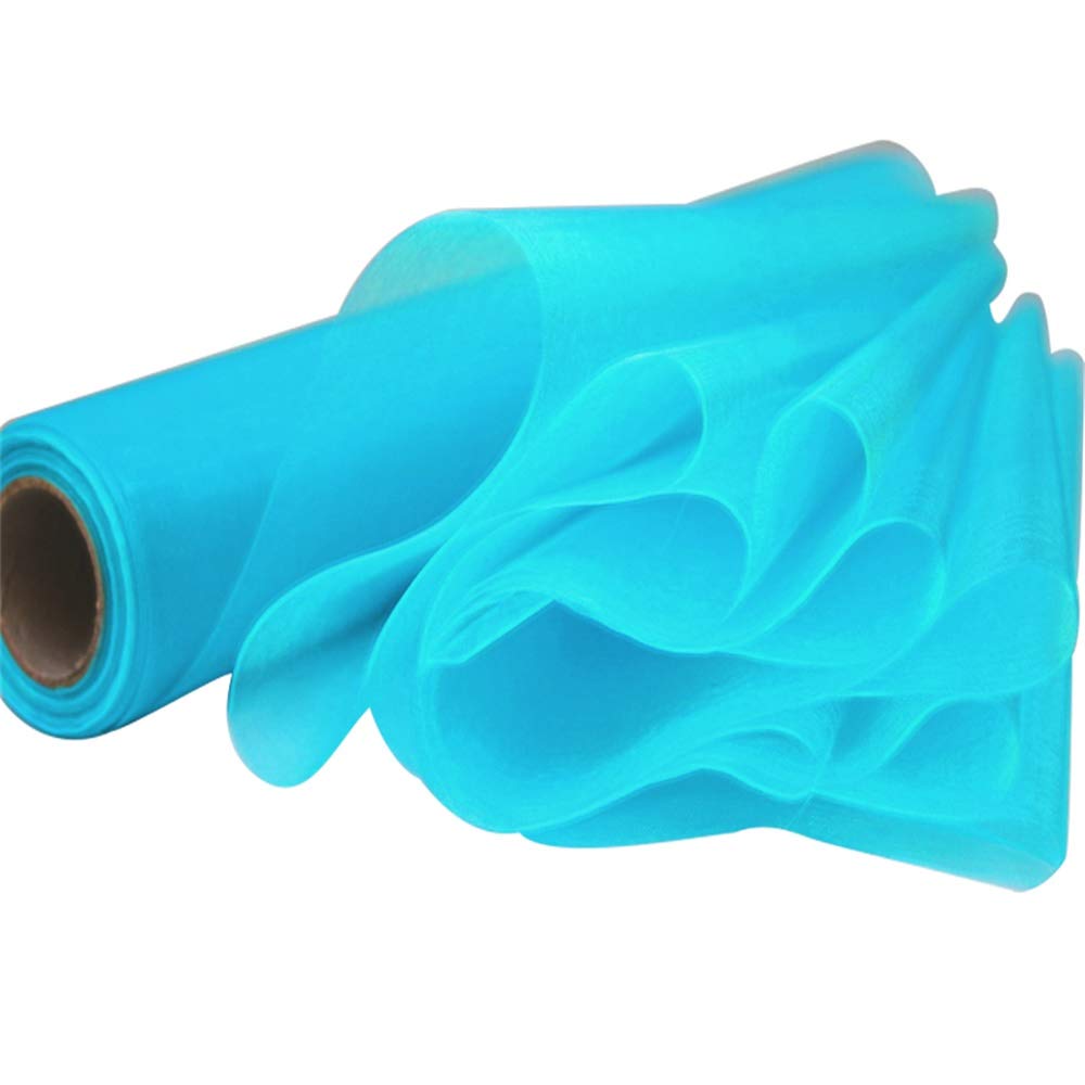 Time to Sparkle 50mx70cm (5PCS 10m X 70cm) Aquamarine Organza Roll
