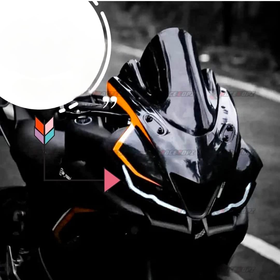 RACE COPZ? Water Proof neon led Flexible Strip Light for Motorcycle (White,2 pcs - 30cm)-image-12